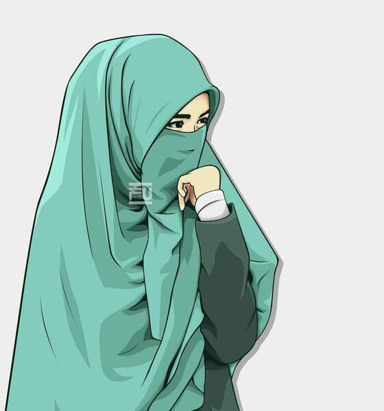 عکس پروفایل دختر حجابی کارتونی