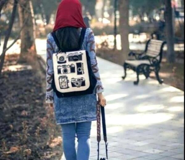 عکس پروفایل دختر چادری در زمستان