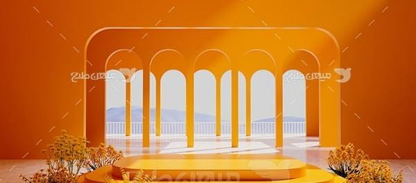 عکس با زمینه نارنجی