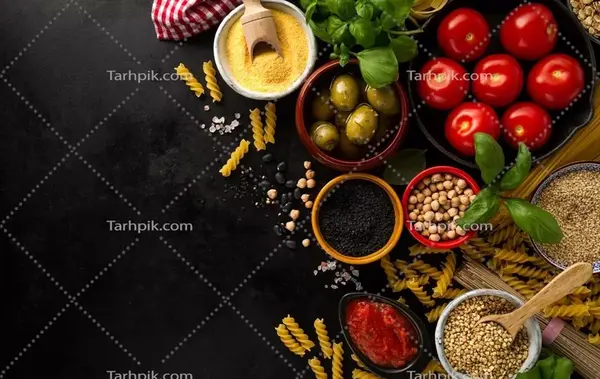 عکس پس زمینه غذایی