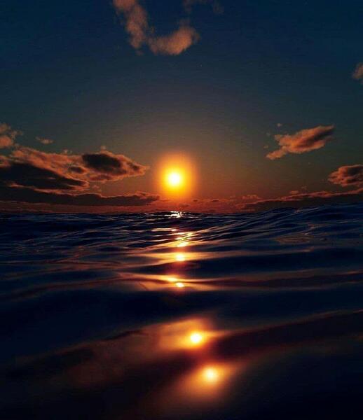 عکس پس زمینه غروب ساحل