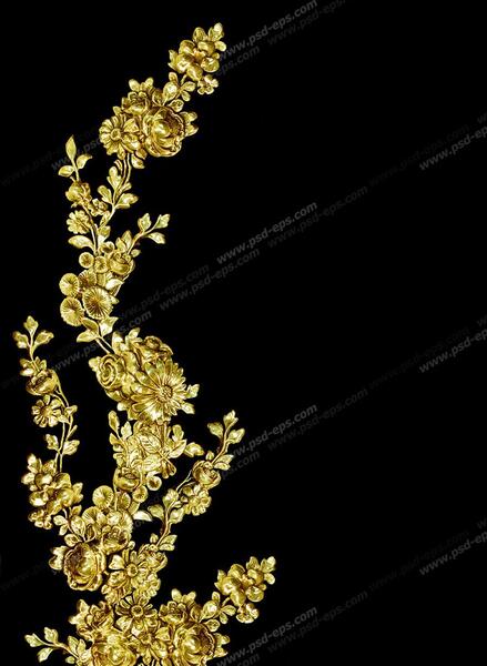 دانلود عکس پس زمینه مشکی طلایی