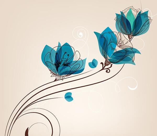 عکس پس زمینه شاخه گل