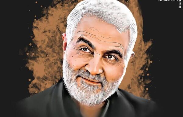 عکس پس زمینه ی حاج قاسم سلیمانی