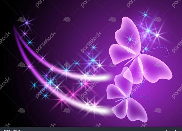 عکس پس زمینه پروانه صورتی