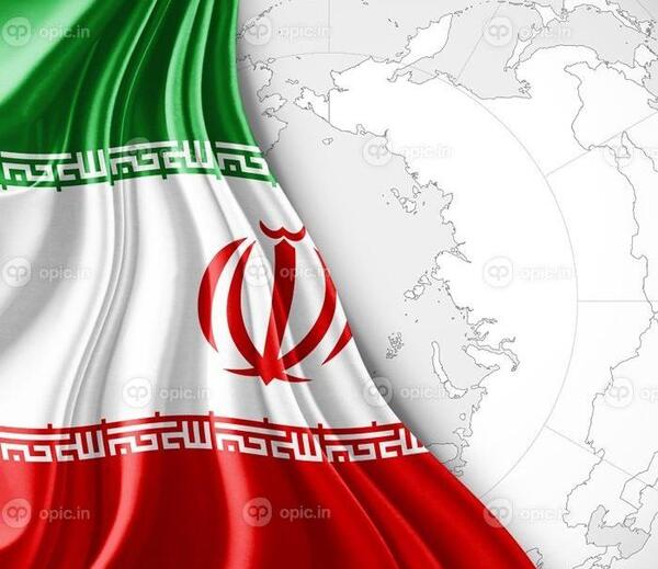 عکس پرچم ایران با زمینه سفید