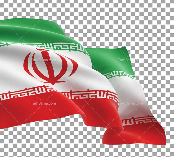 عکس پرچم ایران با زمینه سفید