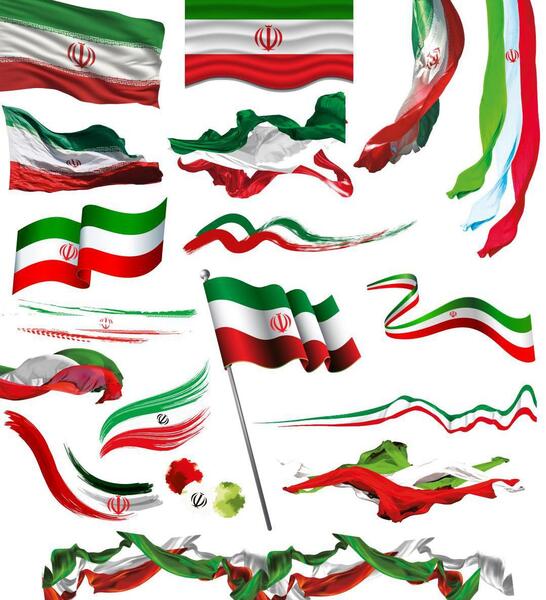 عکس پرچم ایران بدون زمینه