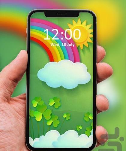 عکس گوشی تصویر زمینه دور رنگی