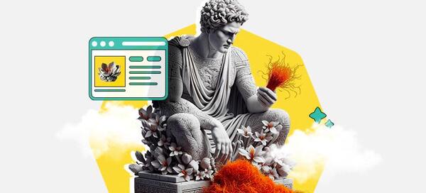عکس نوشته زعفران برای پروفایل