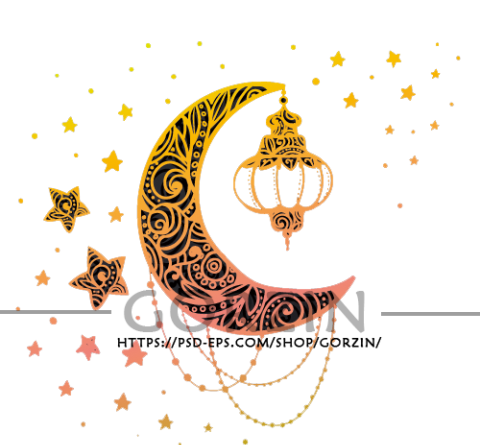عکس سیاه سفید ماه و ستاره