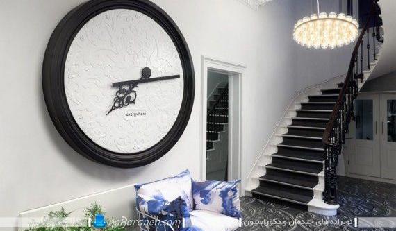 عکس ساعت دیواری جدید و شیک سفید