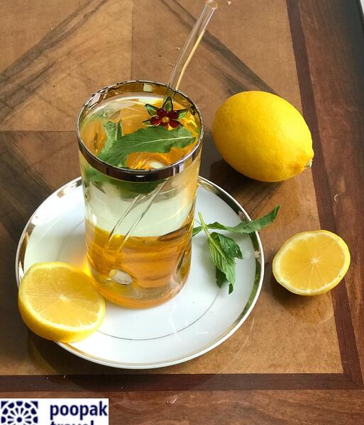عکس لیوان شربت زعفران