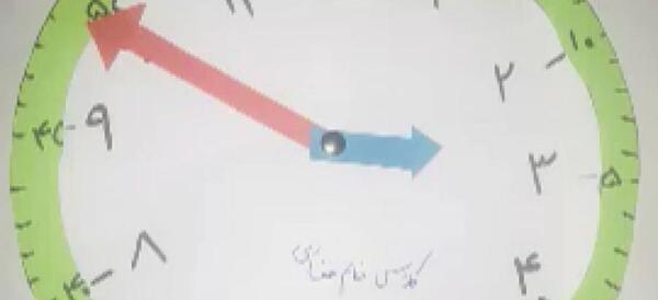 عکس ساعت آموزشی کلاس اول
