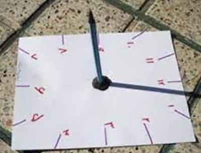 عکس ساعت آفتابی کاردستی