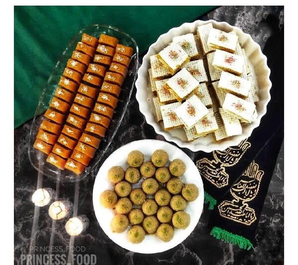 عکس حلوای زعفرانی
