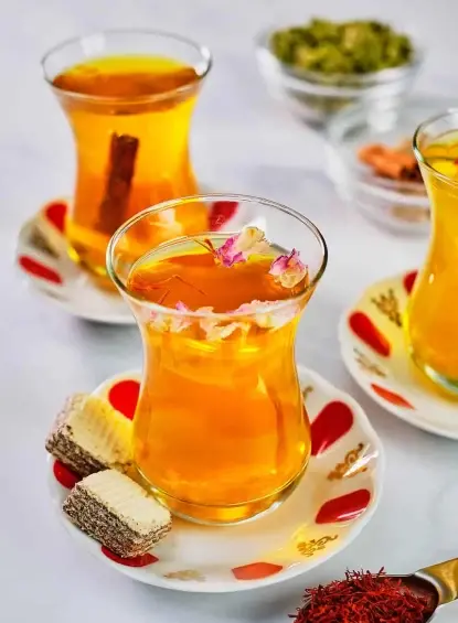 عکس چایی زعفران