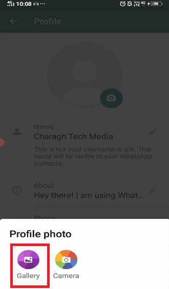 عکس ساعت کنار پروفایل واتساپ
