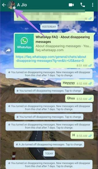عکس ساعت کنار پروفایل واتساپ