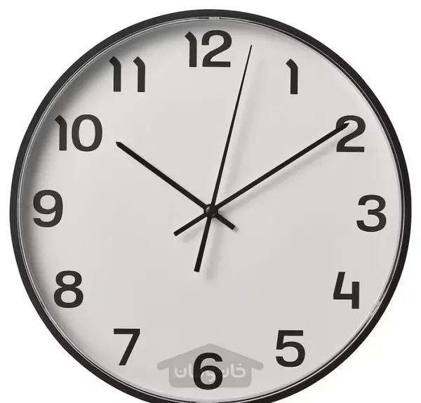عکس ساعت بدون عقربه با اعداد فارسی
