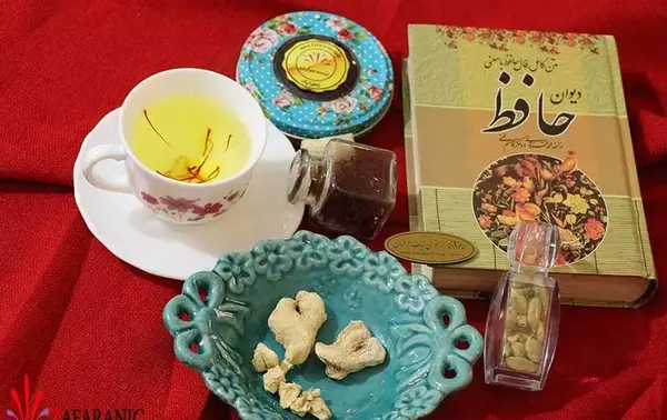 عکس زعفران دم کرده و صاف شده