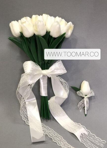 عکس گل روبانی زرشکی