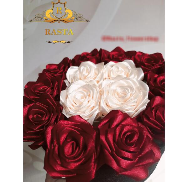 عکس گل روبانی زرشکی