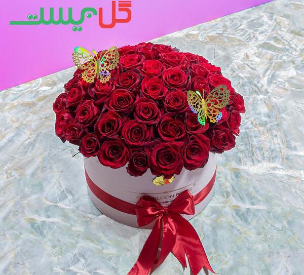 عکس گل روبانی زرشکی