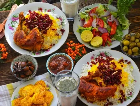 عکس برنج زرشک پلو