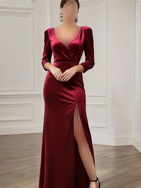 عکس لباس رنگ زرشکی