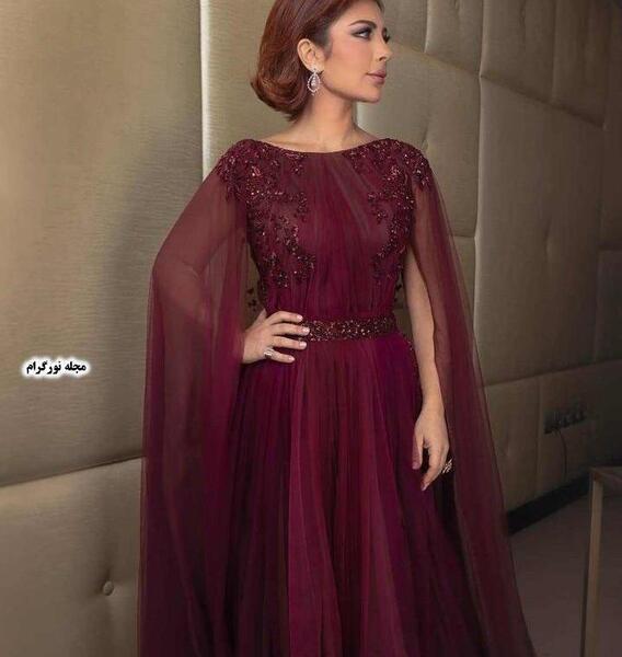 عکس لباس رنگ زرشکی