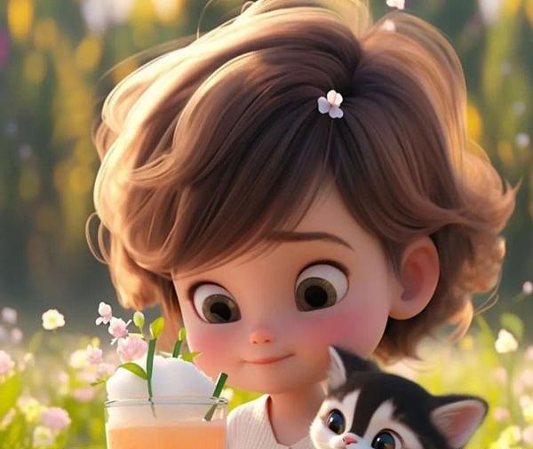 عکس زن زیبا کارتونی