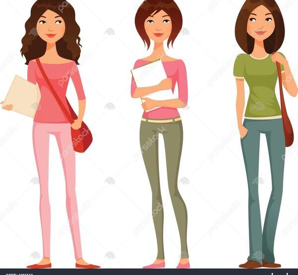عکس زن زیبا کارتونی