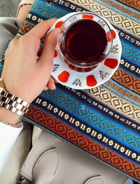 عکس زیبا از استکان چای