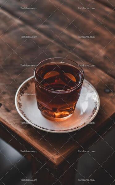 عکس زیبا از استکان چای