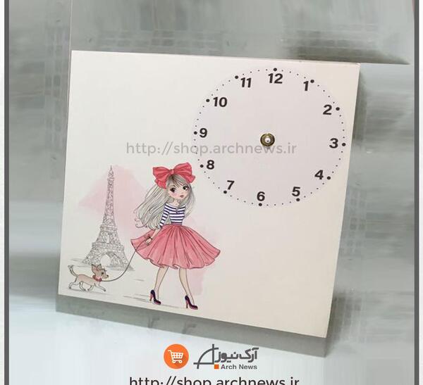 عکس ساعت دیواری فانتزی دخترانه