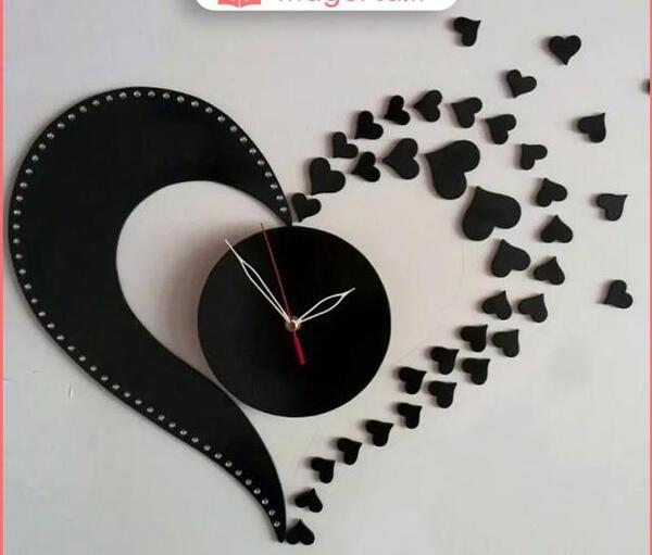 عکس ساعت دیواری فانتزی دخترانه