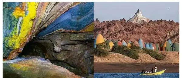 عکس غار رنگین کمان هرمز