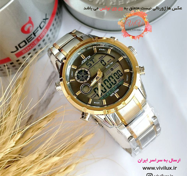 عکس ساعت دو زمانه