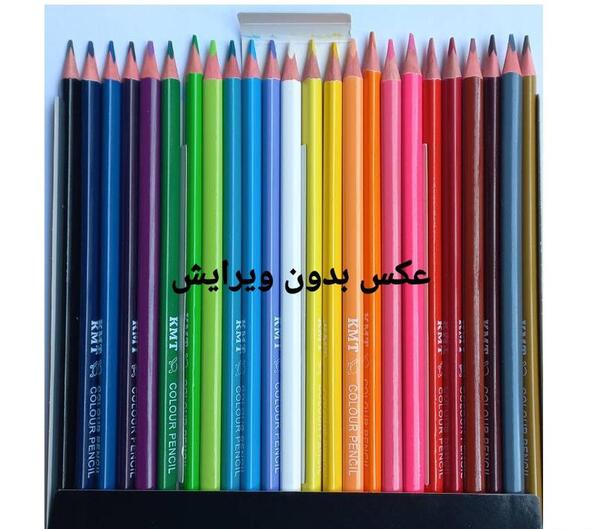عکس مداد رنگی رنگین کمان