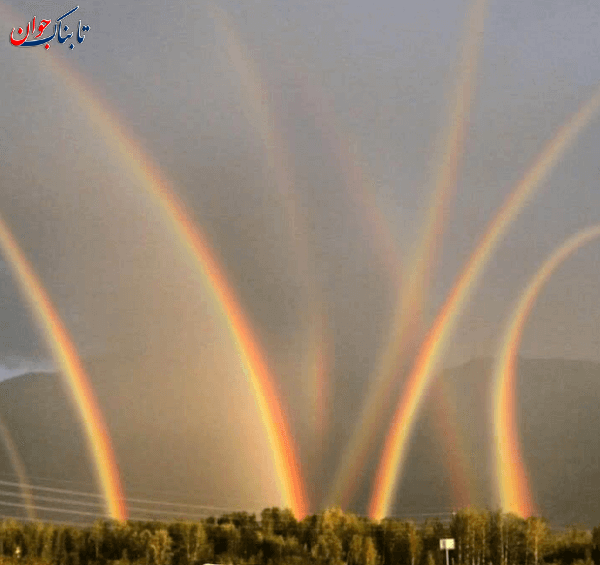 عکس مراحل تشکیل رنگین کمان