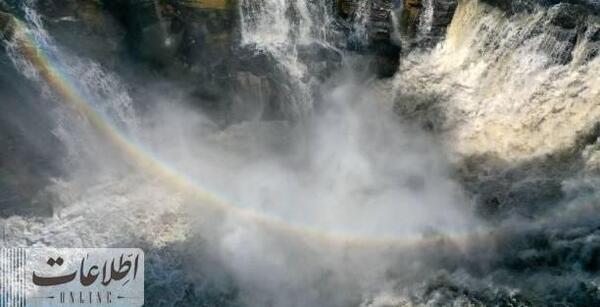 عکس آبشار رنگین کمان