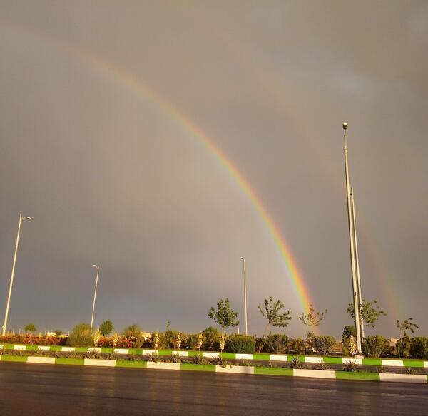 عکس رنگین کمان آسمان