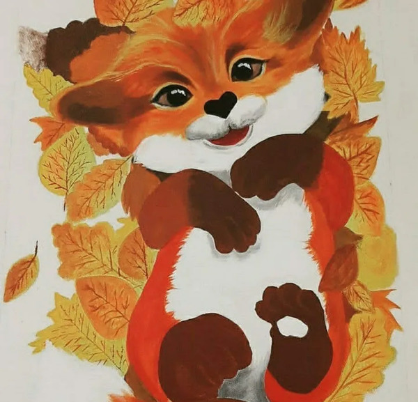 عکس نقاشی روباه کوچولو