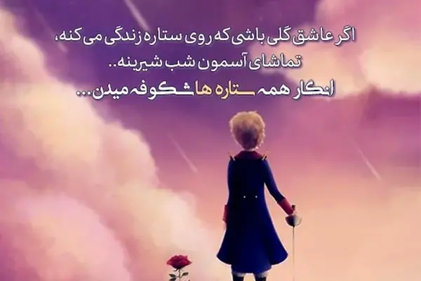 عکس نوشته های روباه و شازده کوچولو