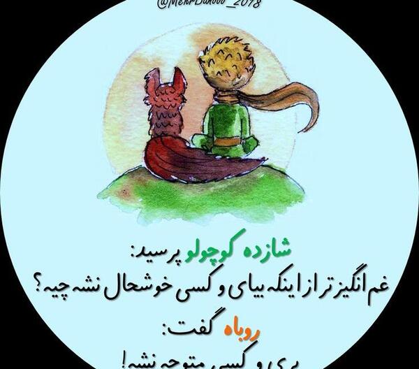 عکس نوشته های روباه و شازده کوچولو