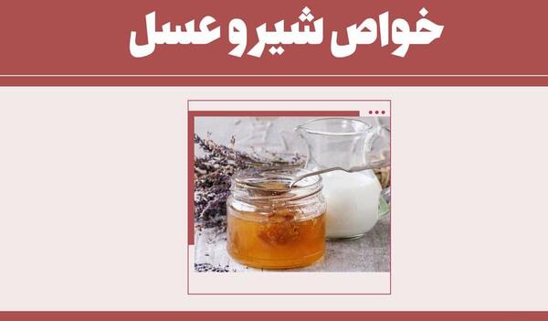 عکس شیر عسل صبحانه