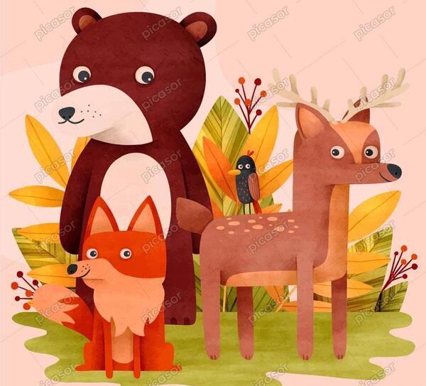 عکس روباه نقاشی بچه گانه