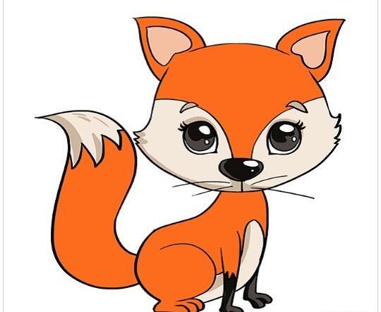 عکس روباه نقاشی بچه گانه