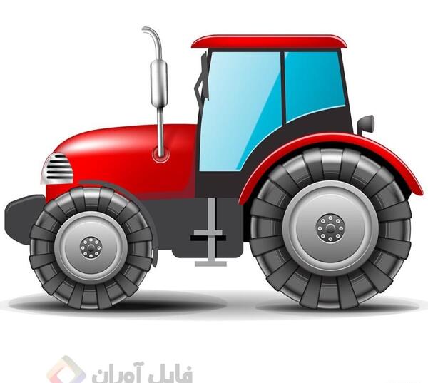 عکس شیر قرمز تراکتور